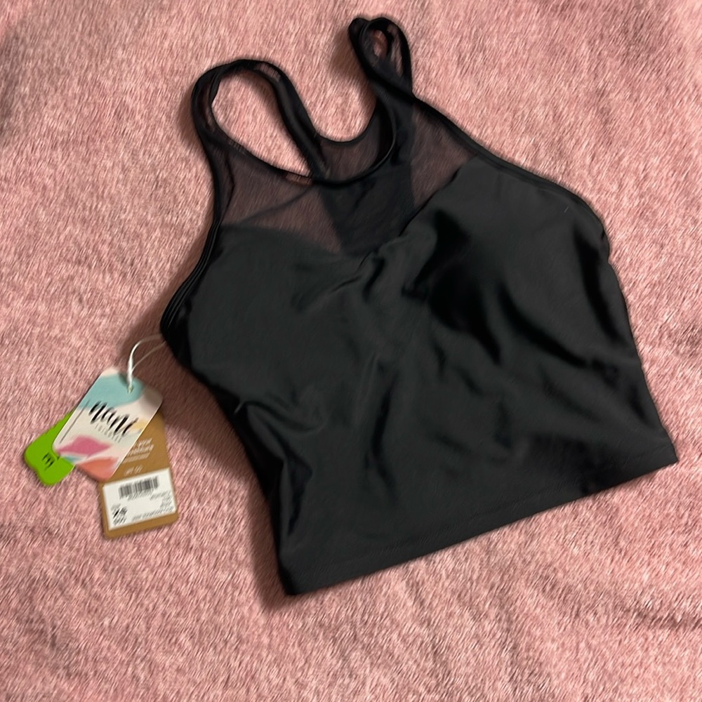 Nwt Nani mesh racerback crop swim top XS